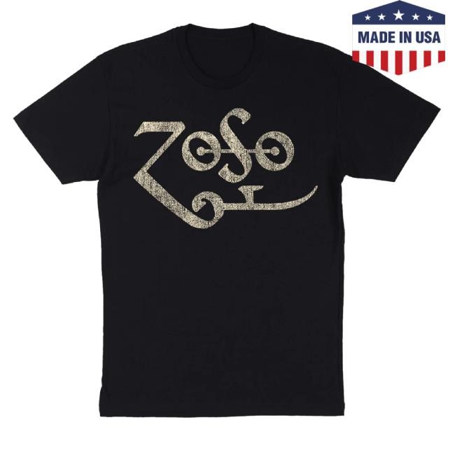 Official Jimmy Page Shop Vintage Zoso Tee Black
