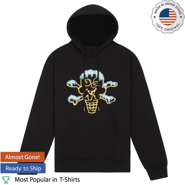 Official Ice Cream Capsule Nyc Icecream Basic Pullover Sweatshirt Black Official Ice Cream Capsule Nyc Icecream Basic Pull Over Hoodie Black