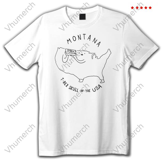 Montana T Rex Skull Of The Usa Sweatshirt