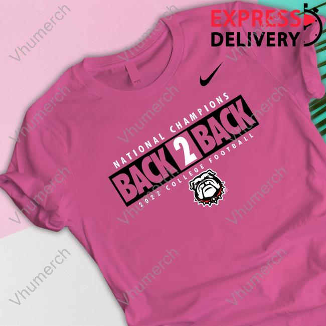 Back To Back 2022 College Football Shirts Georgia Bulldogs Georgia Bulldogs Back To Back 2022 College Football Playoff National Champions Long Sleeve T Shirt