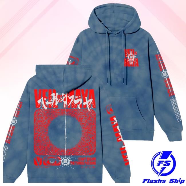 Sumerian Records Merch Store Veil Of Maya - Viscera Blue Dye Crewneck Sweatshirt