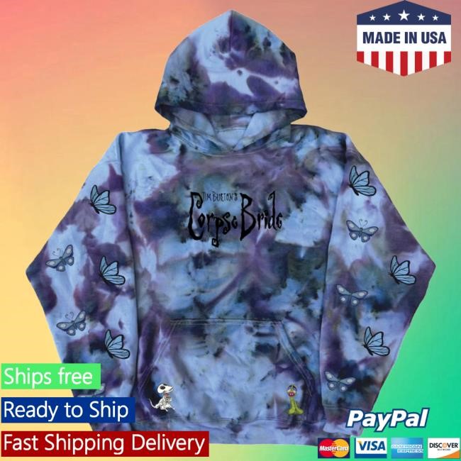 Trending Ratchet Clothing Merch Corpse Bride Tie Dye Sweatshirt