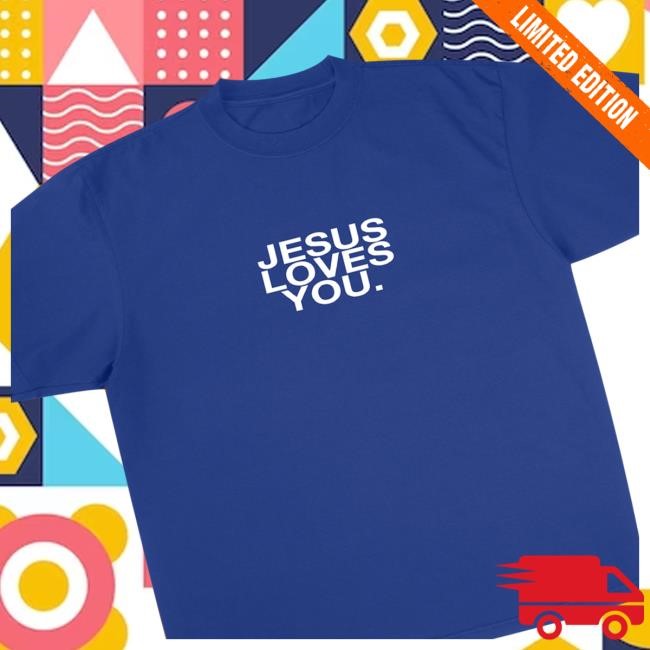 Official Jesus Loves You Dodgers Blue Logo Long Sleeve T Shirt