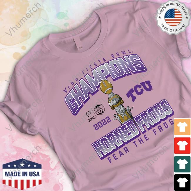 Tcu Horned Frogs Fanatics Branded College Football Playoff 2022 Fiesta Bowl Champions Hometown Celebration Shirt