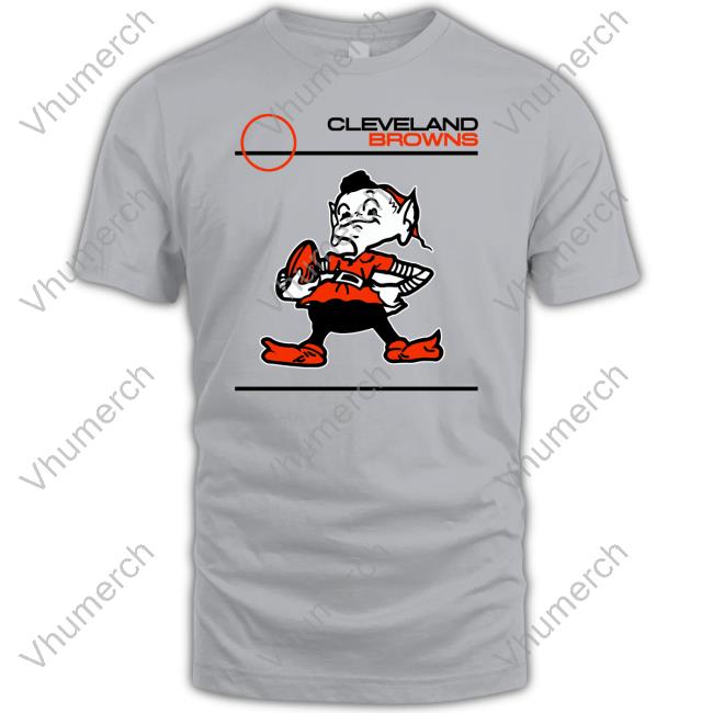 Cleveland Browns Brownie Elf With Football T Shirt