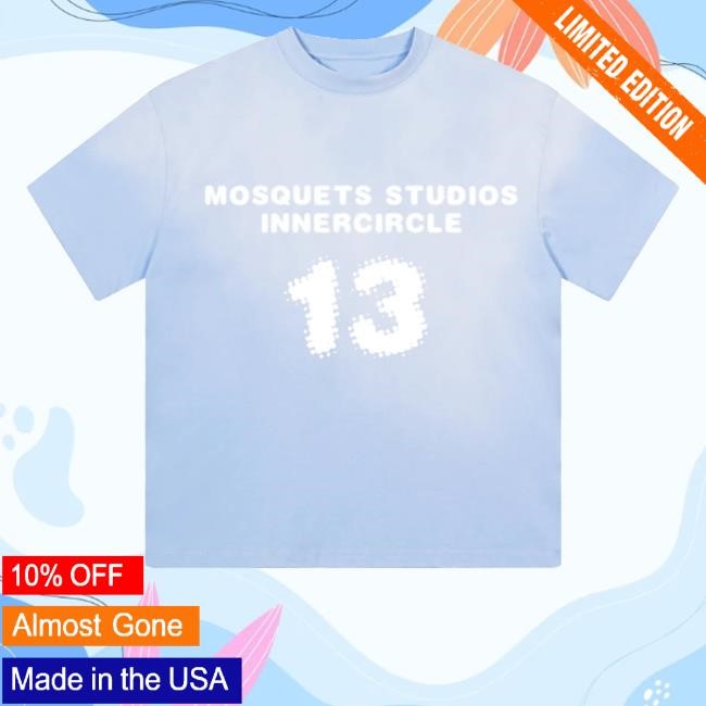 Mosquets Merch Shop Light Blue Sunfaded Innercircle Tee
