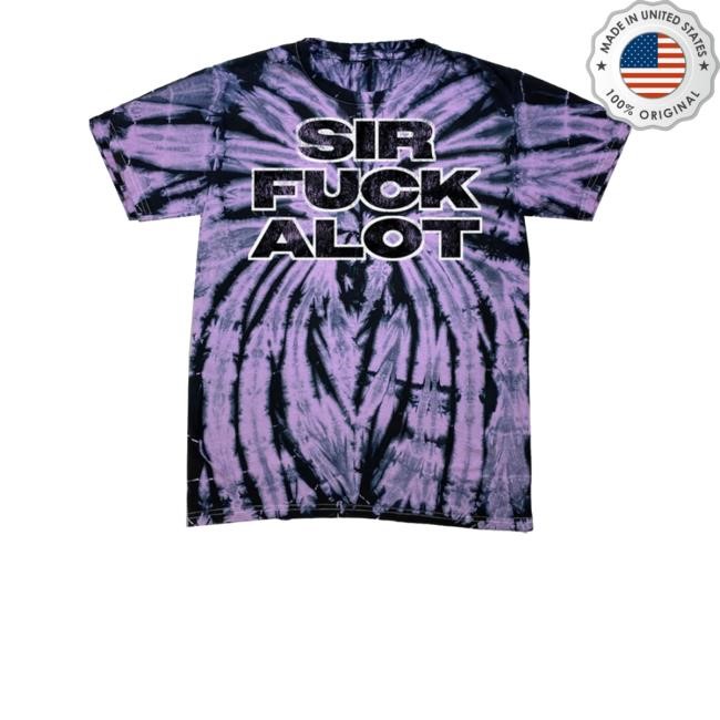 Nlechoppashop Sirfuckalot T-Shirt In Custom Purple Tie Dye