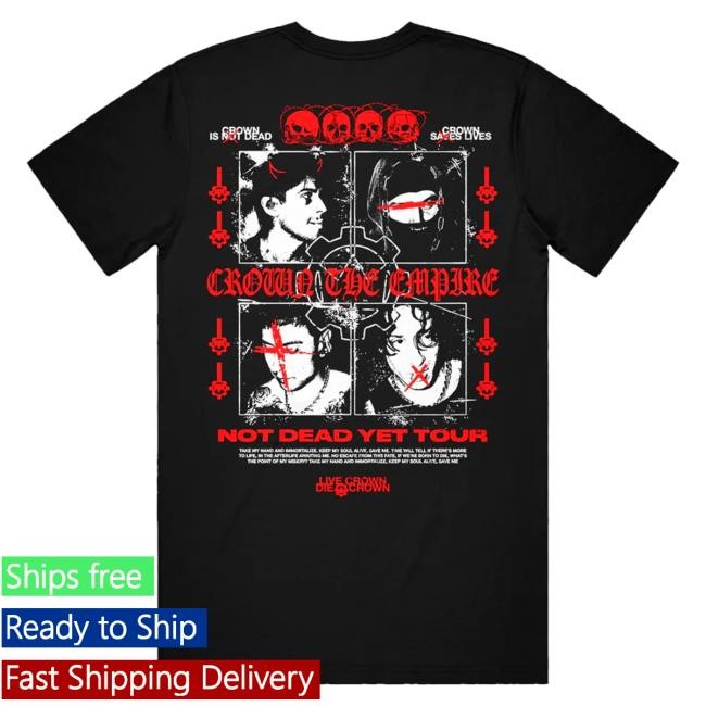 Crown The Empire Band Merch Store Shop Crown Is Dead Black T-Shirt, Hoodie, Tank Top, Sweater And Long Sleeve T-Shirt