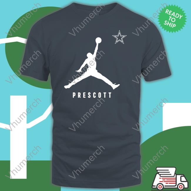 Jordan Brand Dak Prescott Navy Dallas Cowboys Lockup Shirt