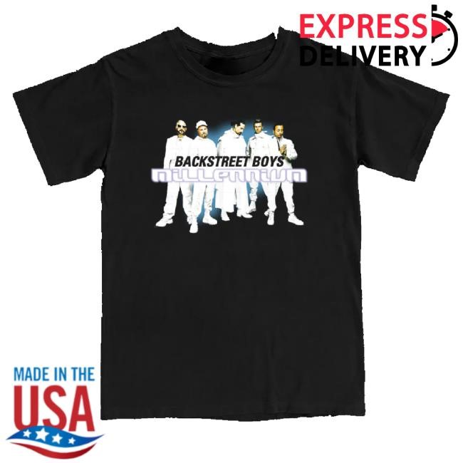 Official Backstreet Boys Merch Millennium Black Hoodie Sweatshirt