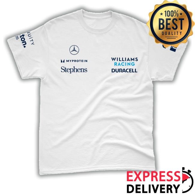 Autofãs Store Camiseta Algodão Carlos Sainz Williams Racing Branco Classic Shirt