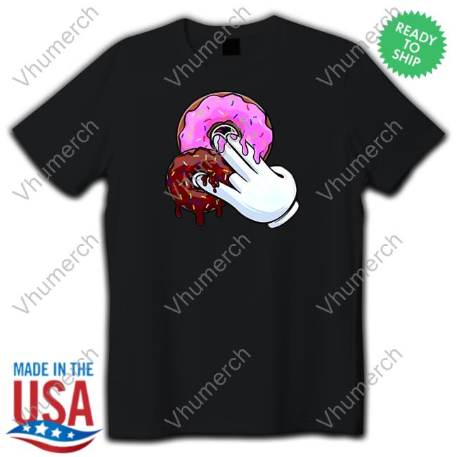 Funnyahhtees Store 2 Pink 1 Brown Donuts Tee