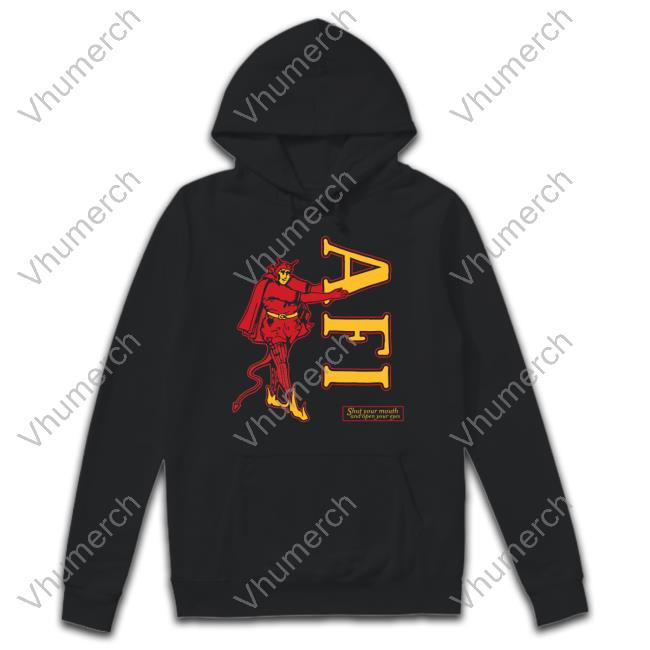 Afi Shut Your Mouth And Open Your Eyes Devil Sweatshirt Afireinside Merch