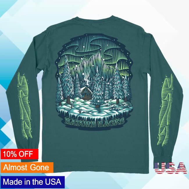 Official Nature Backs Merch Store Aurora Hoody Spruce NatureBacks Apparel Clothing Shop