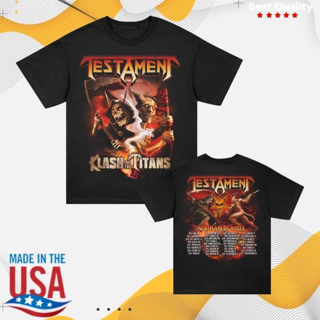 Testament Legions Merch Shop Klash Of The Titans 2024 Tour Tank Top