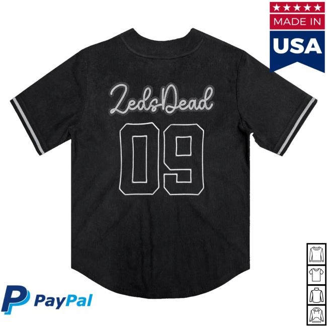 Trending Zeds Dead Merch Store Zeds Dead - Jerry Cord - Black - Baseball Jersey Crewneck Sweatshirt