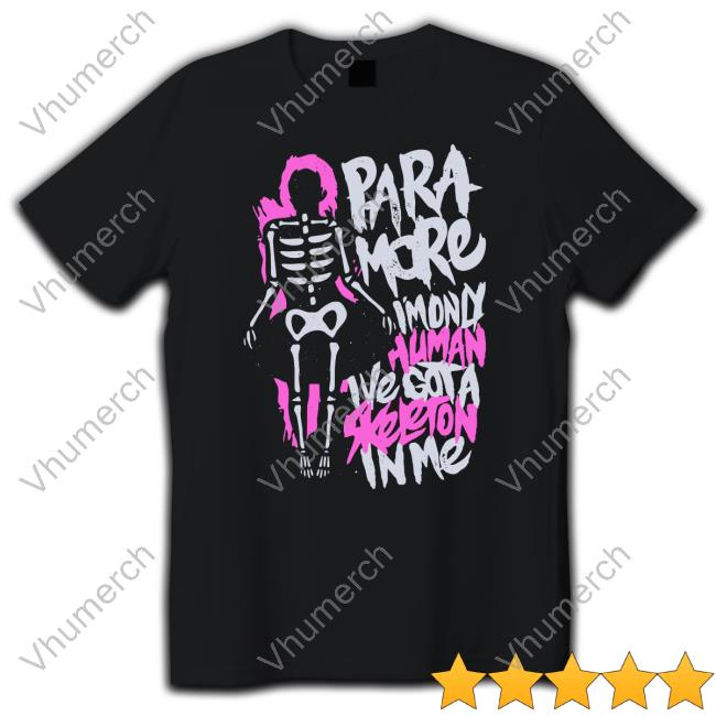 Jamersdesigner Paramore I'm Only Human I've Got A Skeleton In Me Long Sleeved T-Shirt