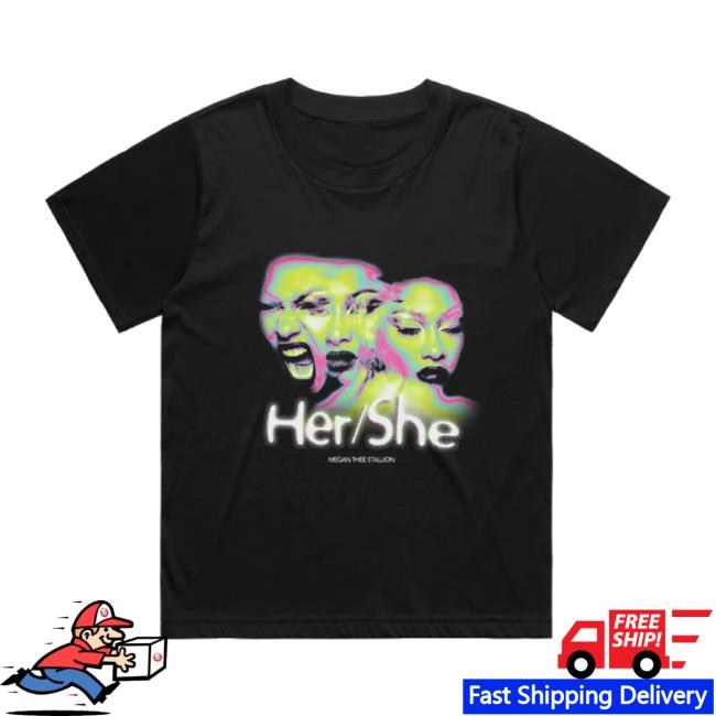 Trending Megan Thee Stallion Merch Store Her/She T-Shirt Megantheestallion Shop