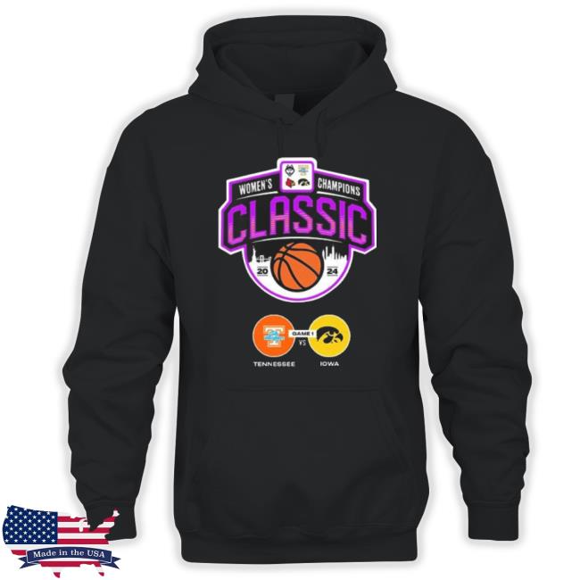 Trending Matchup Tennessee Volunteers Versus Iowa Hawkeyes Women Champions Classic Ncaa March Madness 2024 Hoodie Sweatshirt