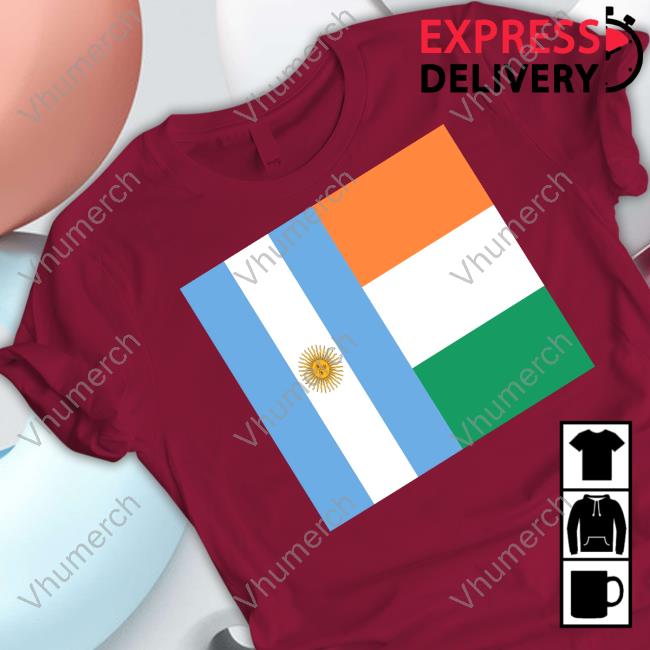 Worldcup2022 Pro-Argentina Crowd Argentina Vs Ireland Flags Tee Shirt