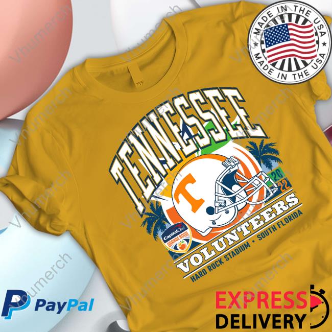Alumni Hall Merch Tennessee Volunteers 2022 Capital One Orange Bowl Hard Rock Stadium South Florida Hoodies