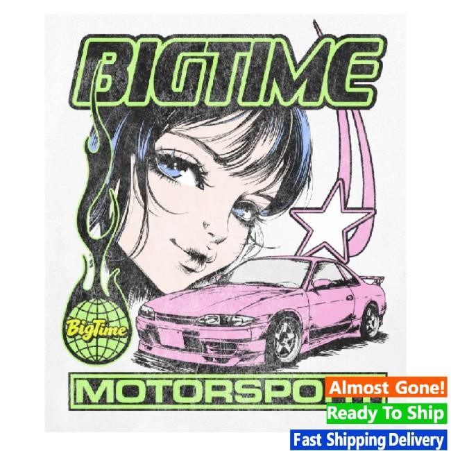 Official Bigtime Merch Anime Hoodie Sweatshirt White