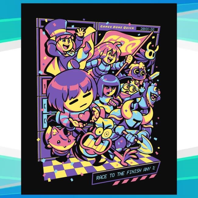 Fangamer Merch Shop Store Official Gdq Race To The Finish T Shirts