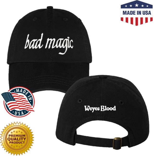 Weyes Blood Merch Bad Magic Black Headwear