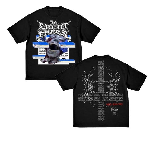 Ken Carson Chaos Error Black Tee Shirt
