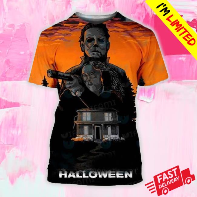 Official Vintage Michael Myers T-Shirt 3D Rare Gift