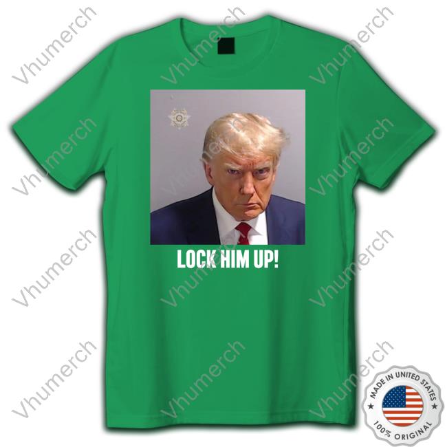 Jon Cooper Trump Mugshot Lock Him Up Hoodie