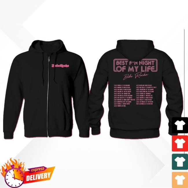 Bebe Rexha Merch Bebe Tour Black Zip Shirts