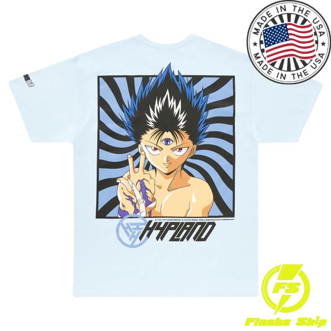 Official Hypland Clothing Merch Store Hypland Yyh Hiei Hypnosis Shirt 2023 (Powder Blue)