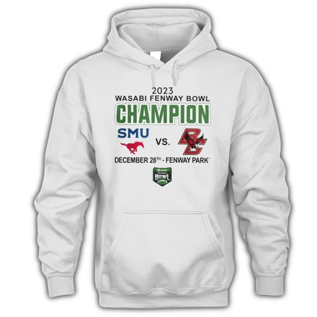 Original Wasabi Fenway Bowl Smu Mustangs Vs Boston College Eagles Fenway Park December 28 Hoodie