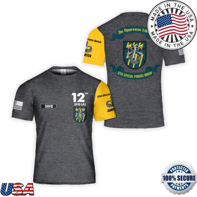 Custom Name Us Army Special 12Th Special Forces Group (12Th Sfg)(A) Classic Shirt 3D