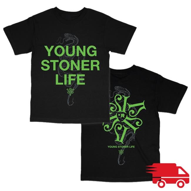 Official Young Stoner Life Shop Merch Snake Puff Print Tee