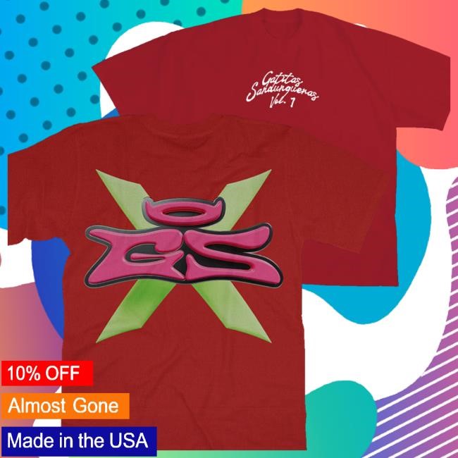 Official Alvaro Diaz Merch Store Gatitas Sandungueras Vol. 1 Red Tee Shirt