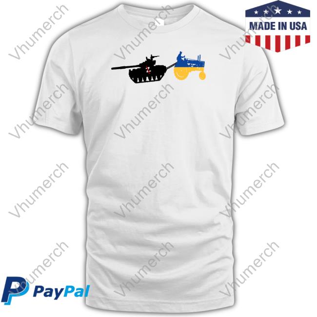 Ucrania Farmer Tractor Robando Un Tanque Ruso Long Sleeve T Shirt