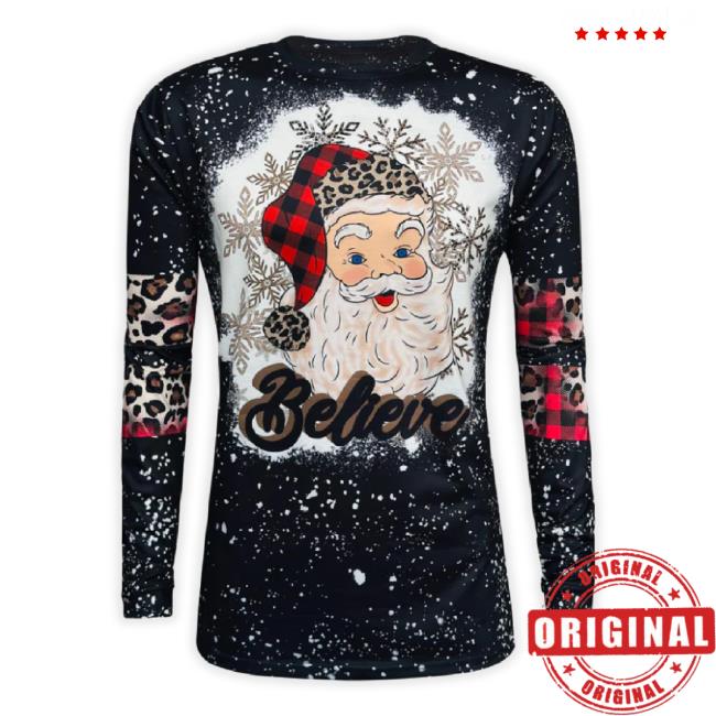 Santa Believe Black Shirts