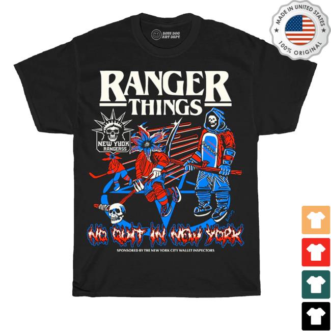 Bossdogart Ranger Things No Quit In New York Tank Top