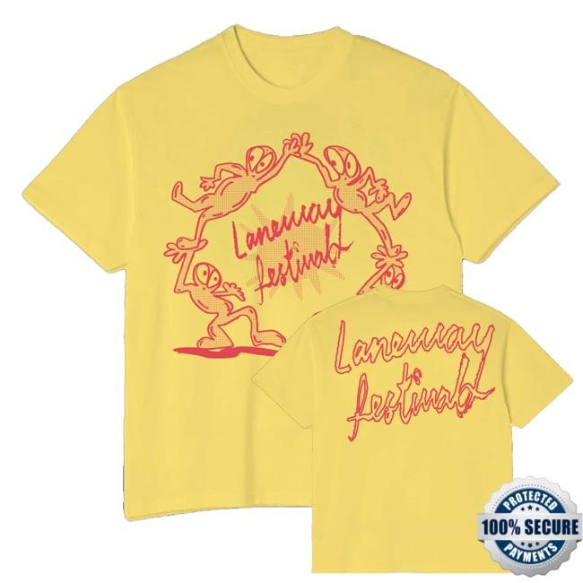 Laneway Festival Official Merch Shop Store Official Around The Sun Yellow Tank Top