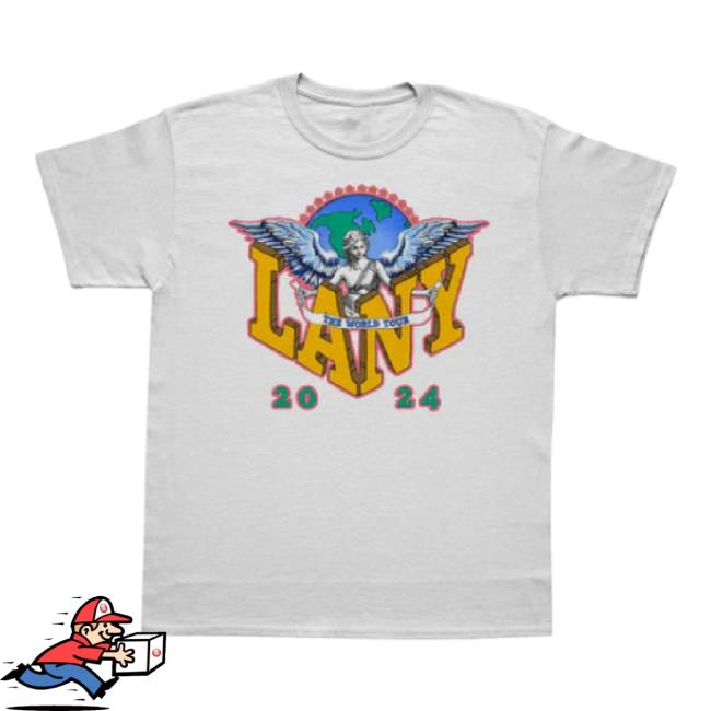 Original “A Beautiful Blur” World Tour Tee Shirt White Lany Merch Store Shop