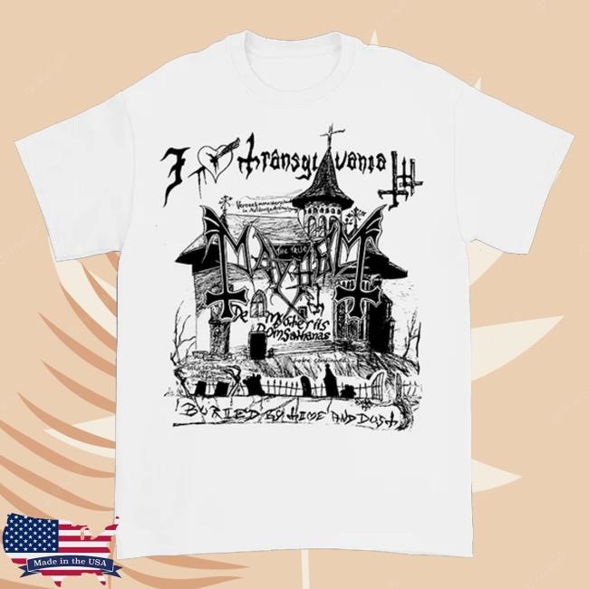 Official The True Mayhem Merch Transylvania Tee (White) Sweatshirt