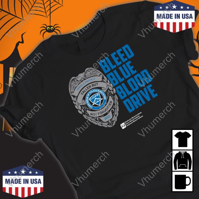 The C.O.P.S Bleed Blue Blood Drive Hooded Sweatshirt Katv
