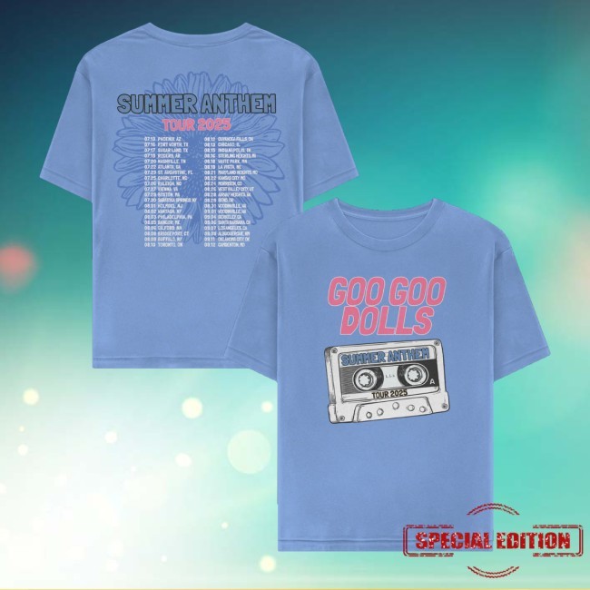 Goo Goo Dolls Store Merch Anthem Tour Youth T Shirt Summer Anthem Tour 2025 Shirt, Hoodie, Sweatshirt Goo Goo Dolls Store Merch