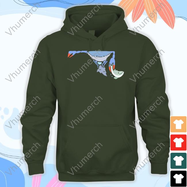 Strange Planet Maryland Crab Catching A Fish Tees