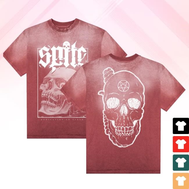 Trending Spite Cult Merch Dedication To Flesh Dye Tee Red Shirt