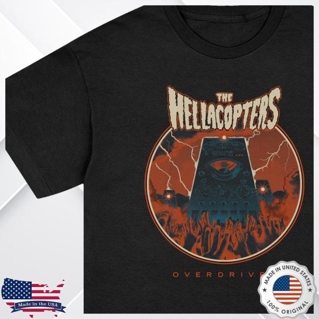 The Hellacopters Merch Store Shop Overdriver (Black) Tee Shirt