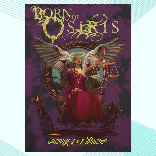 Born Of Osiris Angel Or Alien Purple Dye New Shirt