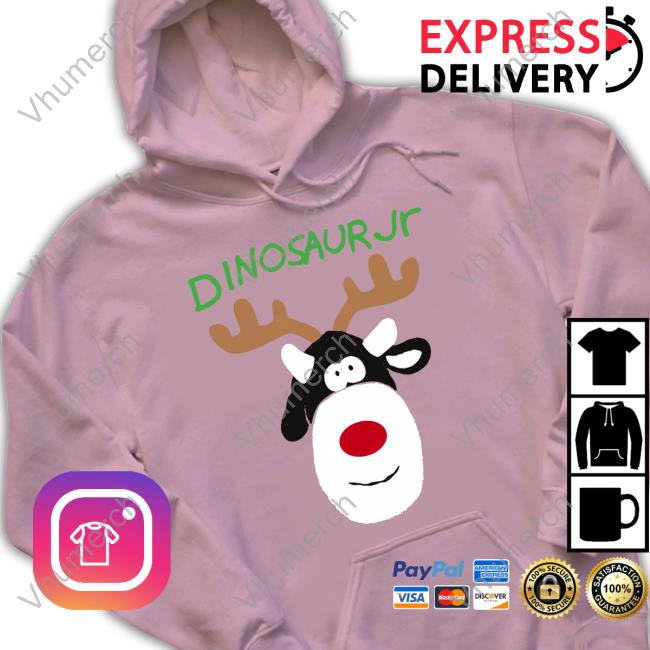 Dinosaur Jr Red Cow Reindeer Sweatshirt Dinosaurjr Shop Dinosaur Jr Red Cow Reindeer Sweater
